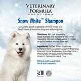 Veterinary Formula Solutions Snow White Shampoo for Dogs and Cats, 17 oz – Safely Remove Stains Without Bleach or Peroxide – Gently Cleanses, Deodorizes and Brightens White Coat – Fresh Scent