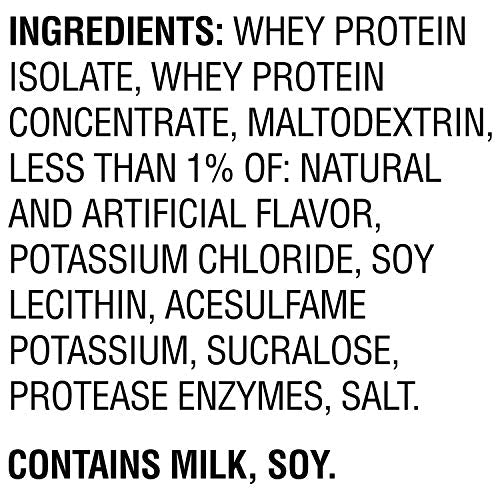 Muscle Milk 100% Whey Protein Powder, Chocolate, 5 Pound, 66 Servings, 25g Protein, 2g Sugar, Low in Fat, NSF Certified for Sport, Energizing Snack, Workout Recovery, Packaging May Vary