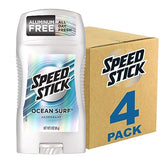 Speed Stick Men's Deodorant, Ocean Surf, 3 Ounce, 4 Pack, Packaging may Vary