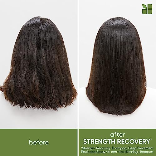 Biolage Strength Recovery Shampoo | Gently Cleanses & Reduces Breakage | For All Damaged & Sensitized Hair | Vegan | Cruelty-Free | Strengthening Shampoo | Infused with Vegan Squalane | 33.8 Fl. Oz