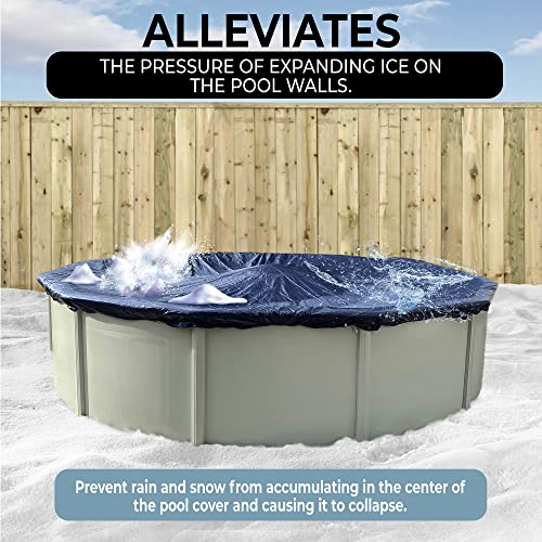 Winter Block Above Ground Pool Winter Air Pillow, Cover Float Premium Pillow for Winterizing Closing Aboveground Pools, Heavy Duty, Thick and Durable, 4’x4’