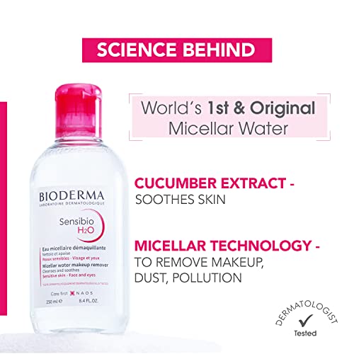 Bioderma - Sensibio H2O - Micellar water makeup remover, 33.4 Fl Oz