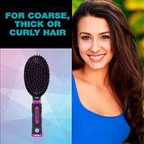 Conair Salon Results Hairbrush for Men and Women, Cushion Base Hairbrush for Everyday Brushing, Color May Vary, 1 Pack