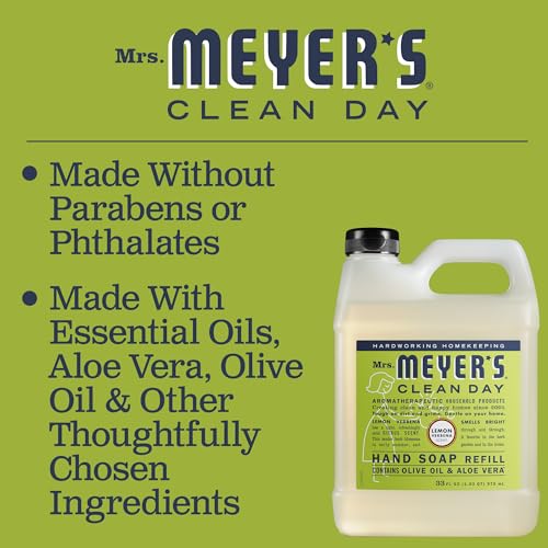 MRS. MEYER'S CLEAN DAY Clean Day Liquid Hand Soap, Cruelty Free and Biodegradable Formula, Honeysuckle Scent, 12.5 oz- Pack of 3