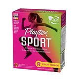 Playtex Sport Tampons, Regular Absorbency, Fragrance-Free - 48ct (Packaging May Vary)