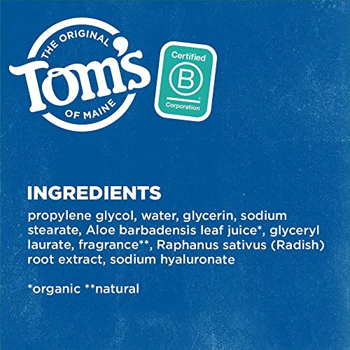 Toms of Maine Complete Protection Aluminum-Free Natural Deodorant for Men, Eucalyptus & Sandalwood, 2.6 OZ