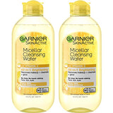 Garnier SkinActive Micellar Water with Vitamin C, Facial Cleanser & Makeup Remover, 13.5 Fl Oz (400mL), 1 Count (Packaging May Vary)