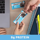 Quest Nutrition Mini Cookies & Cream Protein Bars, High Protein, Low Carb, Keto Friendly, 14 Count