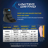 United Ortho Short Air Cam Walker Fracture Boot, Medium, Black