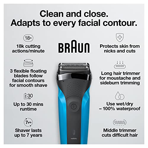 Braun Series 3 Electric Shaver Replacement Head - 21B - Compatible with Electric Razors 300s, 310s, 3010BT