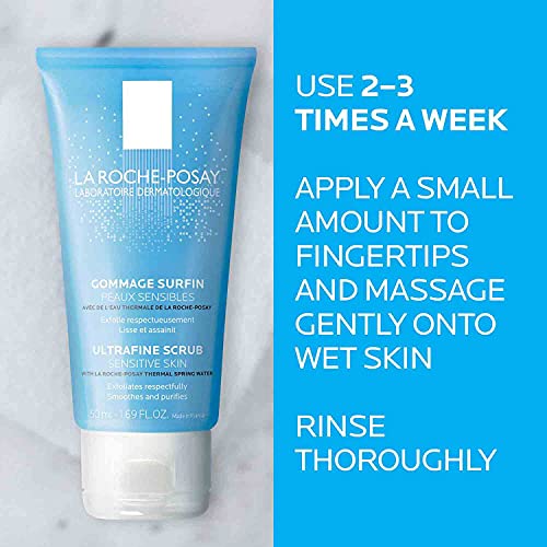 La Roche-Posay Ultra-Fine Scrub for Sensitive Skin, Gentle Exfoliating Face Wash with Ultra-Fine Pumice Particles to Remove Dead Skin