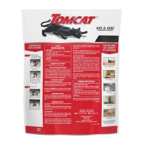 Tomcat Mouse Killer Child and Dog Resistant, Refillable Station