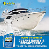 STAR BRITE Instant Hull Cleaner - 32 Oz Gel Spray - Easily Remove Stains, Scum Lines & Grime on Boat Hulls, Fiberglass, Plastic & Painted Surfaces - Easy to Use Formula (096132)