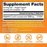 Doctor's Best Vitamin C with Q-C - Vitamin C 1000mg Non-GMO, Vegan, Gluten Free, Soy Free, Sourced from Scotland Veggie Caps, 120 Count