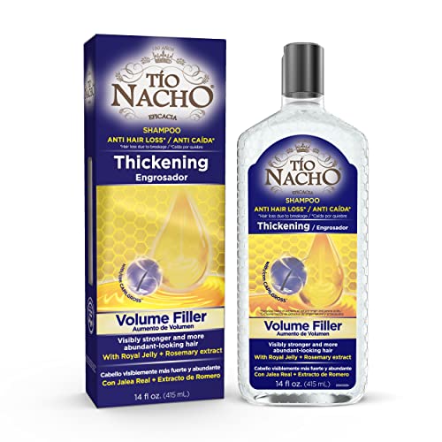 Tio Nacho Anti Hair Loss Thickening Volume Filler Shampoo with Royal Jelly & Rosemary, Volumizing & Body-Boosting Hair Care, 14 Fluid Ounces