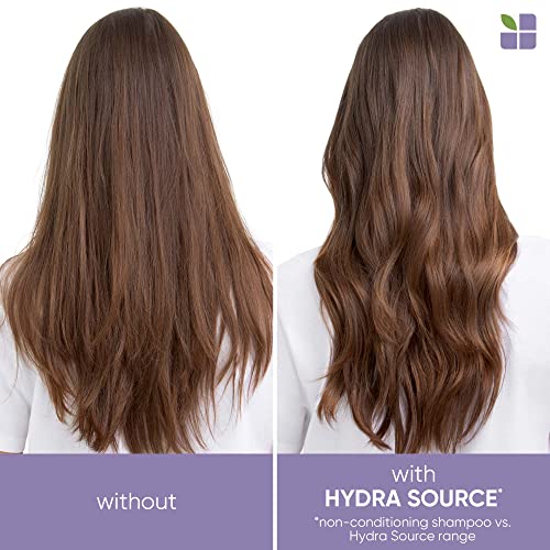 Biolage Hydra Source Shampoo | Hydrates & Moisturizes Dry Hair | Helps Repair Split Ends | Paraben-Free | For Dry Hair | Salon Shampoo | Weightless, Soft Finish | Vegan | Cruelty Free | 13.5 Fl. Oz