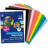 Tru-Ray Construction Paper, 10 Vibrant Colors, 9" x 12", 50 Sheets