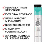 L'Oreal Paris Magic Root Rescue 10 Minute Root Hair Coloring Kit, Permanent Hair Color with Quick Precision Applicator, 100 percent Gray Coverage, 4 Dark Brown, 2 count