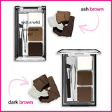 Wet N Wild Ultimate Eyebrow Makeup Kit, Eyebrow Powder Dark Brown, Brow Hair Removal Tweezers, Wax, Brush