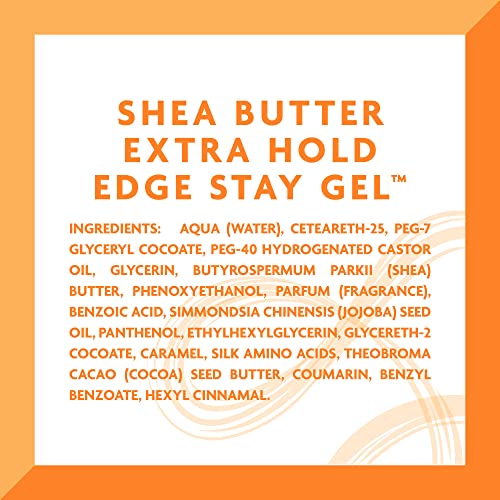 Cantu Extra Hold Edge Stay Gel with Shea Butter, 2.25 oz (Packaging May Vary)