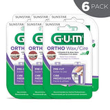 GUM - 10070942007235 Orthodontic Wax with Vitamin E and Aloe Vera (Pack of 6)