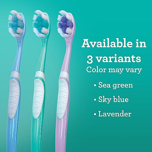 GuruNanda Butter On Gums Toothbrush with 8000+ Softex Bristles - Ultra Soft Toothbrush for Sensitive & Receeding Gums - Ergonomic Rubber Handle & Multi-Directional Bristles for Whiter Teeth - 6 Count