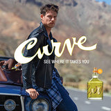 Curve Men's Cologne Fragrance Spray, Spicy Wood Magnetic Scent for Day or Night, 6.8 Fl Oz