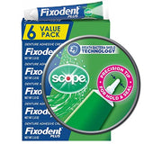 Fixodent Control Denture Adhesive Cream Plus Scope Flavor, 2 Oz (Pack of 6)