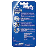 Gillette Sensor3 Smooth Shave Disposable Razor, 4 Count