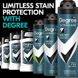 Degree Men UltraClear Antiperspirant Deodorant Black+White 2 Count 72-Hour Sweat & Odor Protection Antiperspirant For Men With MotionSense Technology 2.7 oz