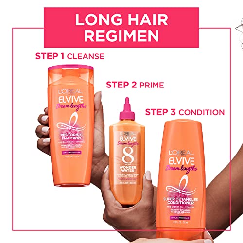 LOreal Paris Elvive Dream Lengths Shampoo and Conditioner Kit, Paraben Free, 1 kit