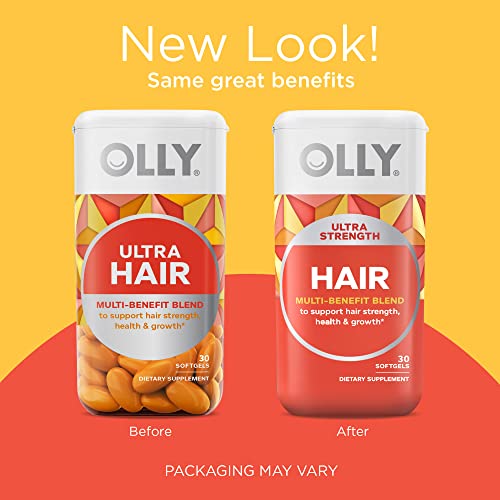 OLLY Heavenly Hair Gummy, Supports Healthy Hair, Keratin, Biotin, AMLA, Chewable Supplement, 30 Day Supply - 60 Count