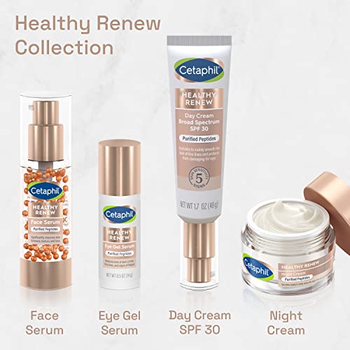 Cetaphil Healthy Renew Anti Aging Face Serum 1 Oz, Retinol Alternative Serum for Face with Niacinamide & Peptides, Skincare for Sensitive Skin with Vitamin B Complex, Fragrance Free