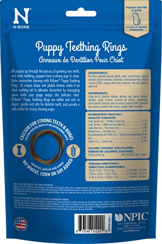 N-Bone 3-Rings Puppy Teething Ring, Chicken Flavor