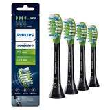 Philips Sonicare Genuine W3 Premium White Replacement Toothbrush Heads, 2 Brush Heads, Black, HX9062/95