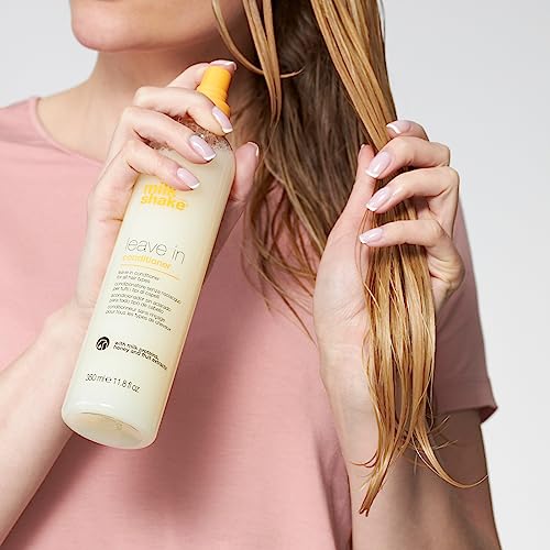 milk shake Leave-In Conditioner Spray Detangler for Natural Hair - Protects Color Treated Hair and Hydrates Dry Hair For Soft and Shiny Straight or Curly Hair, 11.8 Fl Oz