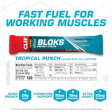 CLIF BLOKS - Black Cherry Flavor with Caffeine - Energy Chews - Non-GMO - Plant Based - Fast Fuel for Cycling and Running - Quick Carbohydrates and Electrolytes - 2.12 oz. (18 Count)