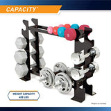 Marcy Compact Dumbbell Rack Free Weight Stand for Home Gym DBR-56 , Black, 20.50 x 8.50 x 27.00 inches