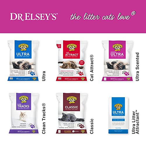 Precious Cat Elseys Ultra Scented Cat Litter,18 Lb/8.16 Kg (Pack May Vary) Clay