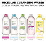 Garnier SkinActive Micellar Water For Waterproof Makeup, Facial Cleanser & Makeup Remover, 13.5 Fl Oz (400mL), 1 Count (Packaging May Vary)