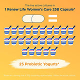 Renew Life Probiotics for Women, 25 Billion CFU Guaranteed, Probiotic Supplement for Digestive, Vaginal & Immune Health Shelf Stable, Soy, Dairy & Gluten Free, 60 Capsules