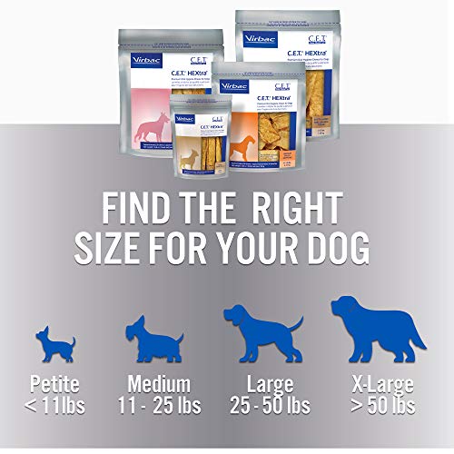 Virbac CET HEXtra Premium Oral Hygeine for Dogs, over 50lbs.