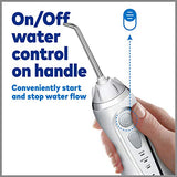 Waterpik Cordless Advanced Water Flosser For Teeth, Gums, Braces, Dental Care With Travel Bag and 4 Tips, ADA Accepted, Rechargeable, Portable, and Waterproof, Gray WP-587