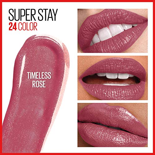 Maybelline New York Super Stay 24, 2-Step Liquid Lipstick Makeup, Long Lasting Highly Pigmented Color with Moisturizing Balm, Blush On, Pink, 1 Count