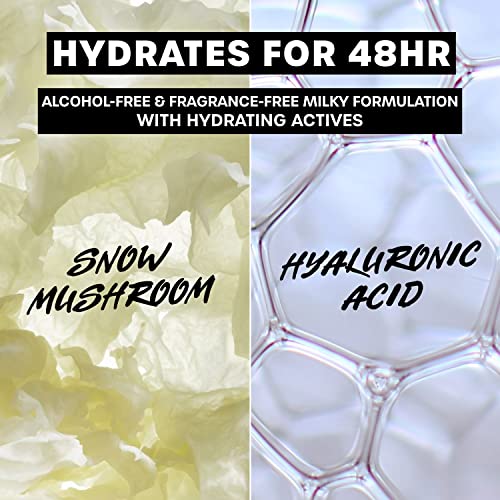 THAYERS Milky Hydrating Face Cleanser with Snow Mushroom and Hyaluronic Acid, Dermatologist Recommended Gentle Facial Wash and Hydrating Skincare for Dry and Sensitive Skin, Paraben Free, 8 FL Oz