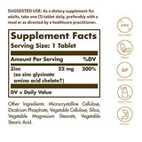 Solgar Chelated Zinc, 250 Tablets - Zinc for Healthy Skin - Supports Cell Growth & DNA Formation - Exerts Antioxidant Activity - Supports A Healthy Immune System - Non GMO, Vegan - 250 Servings