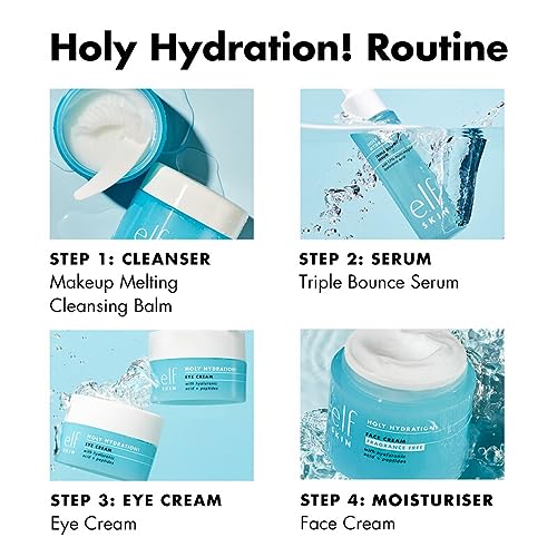 e.l.f. SKIN Holy Hydration! Face Cream, Moisturizer For Nourishing & Plumping Skin, Infused With Hyaluronic Acid, Vegan & Cruelty-Free, 1.8 Oz