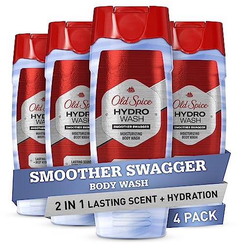 Old Spice Hydro Body Wash for Men, Pure Sport Plus Scent, Hardest Working Collection, 16.0 oz (Pack of 4)