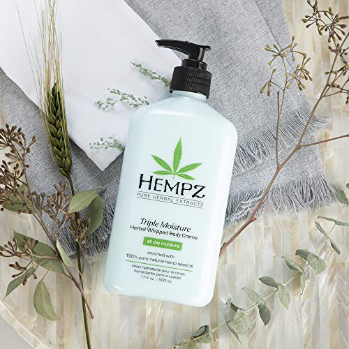 HEMPZ Body Lotion Triple Moisture - Grapefruit & Sparkling Peach Daily Moisturizing Cream, Shea Butter Body Moisturizer Skin Care Products - Large