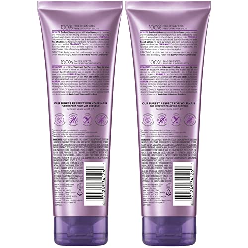 LOreal Paris Hair Care EverPure Volume Sulfate Free Shampoo & Conditioner Kit for Color-Treated Hair, Volume + Shine for Fine, Flat Hair, (8.5 fl. oz. each)